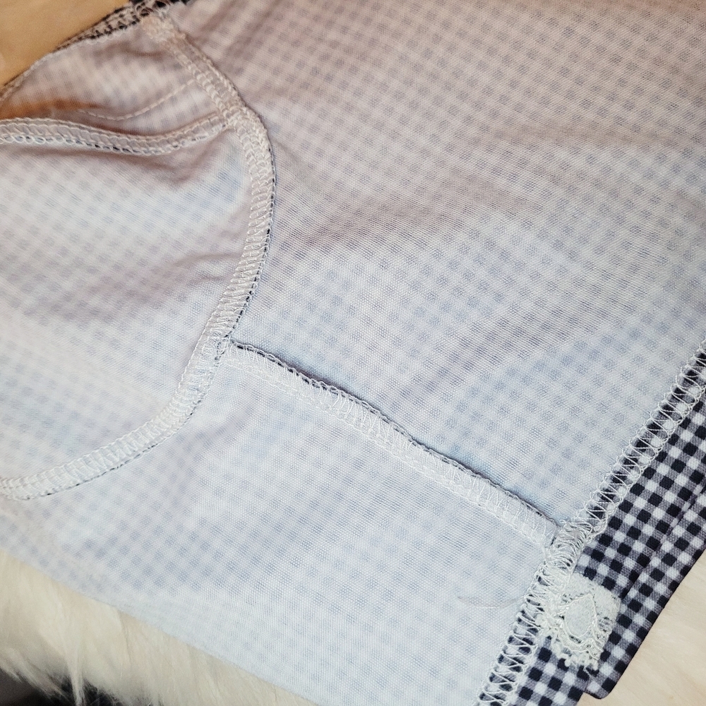 Check Pattern Crop Bodice Top - Picture 3 of 4